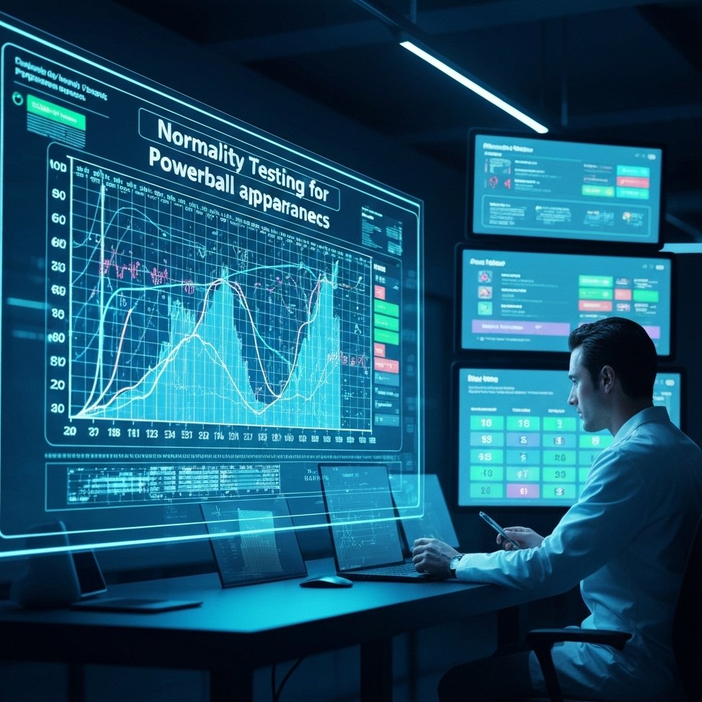 파워볼 번호 출현의 '정규성 검정'과 베팅 적용 관련 이미지